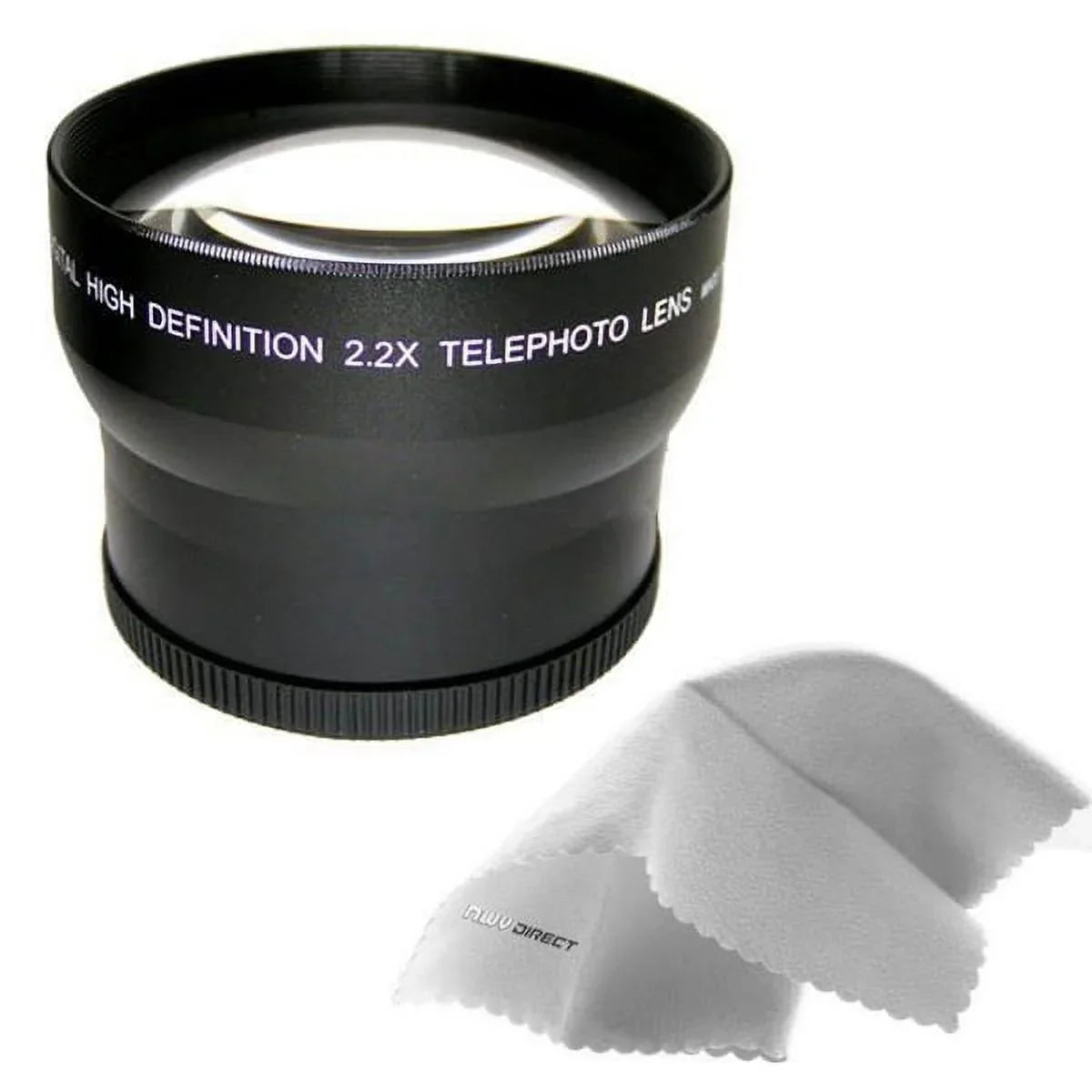 Coolpix P510 2.2x High Definition Telephoto Lens Made By Optics + Lens Adapter + Nwv Direct Micro Fiber Cleaning Cloth
