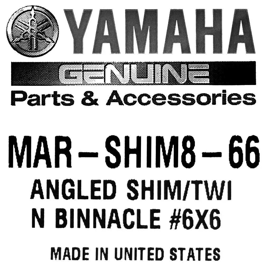 Yamaha vessel Twin Binnacle Shim MAR-SHIM8-66 | Angled 7 1/4 x 5 1/8 Inch