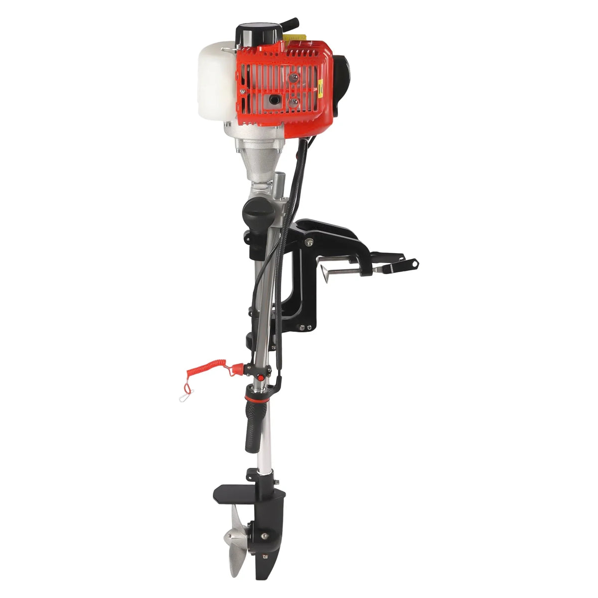 YIYIBYUS Outboard Motor 2.3HP 2 Stroke Marine ship Engine with Air Cooling System for Inflatable Fishing Boats Yachts
