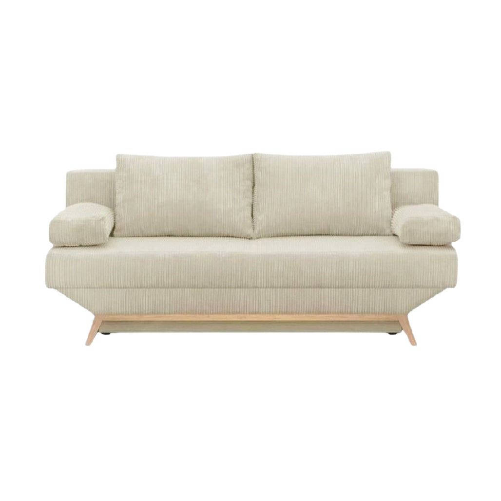 Sofa for living room seating in fabric - 200 x 90 x 85