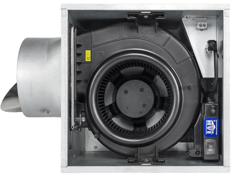 Delta Electronics BreezSignature 80-110 CFM Exhaust Bath Fan, Dimmable Edge-Lit LED Light with Adjustable Color Temperature