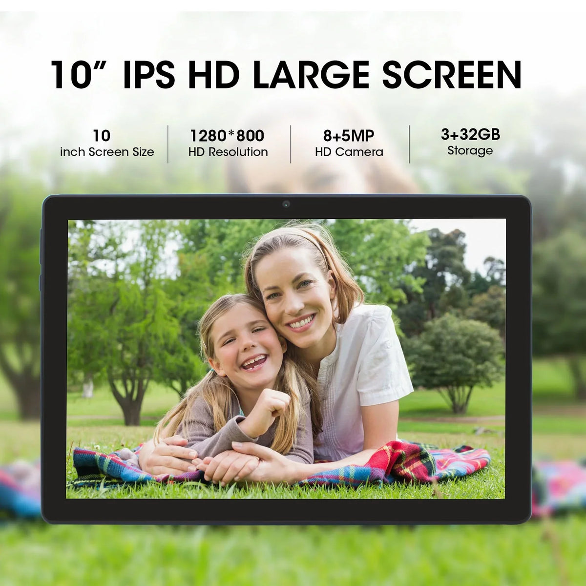 weelikeit Tablet 10 inch Android 11 Tablet with AX WiFi6,3GB RAM 32GB ROM Storage Tablet PC, 1280x800 IPS Display, 5MP+8MP Camera, Bluetooth 5.0, with Stylus(Blue)