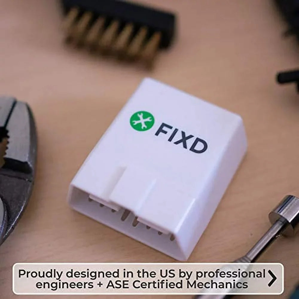 FIXD Bluetooth OBD2 Scanner for Car - Car Code Readers & Scan Tools for iPhone & Android - Wireless OBD2 Auto Diagnostic Tool to Check Engine & Fix All Cars & Vehicles β96 or Newer (3 Pack)