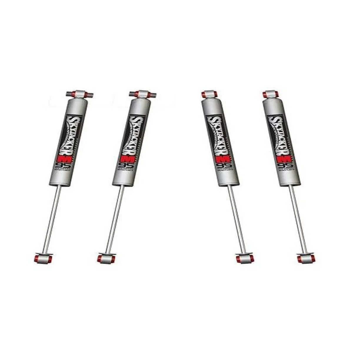Front & Rear M95 Monotube Shocks Component Box for 2020-2022 Jeep Gladiator, Black