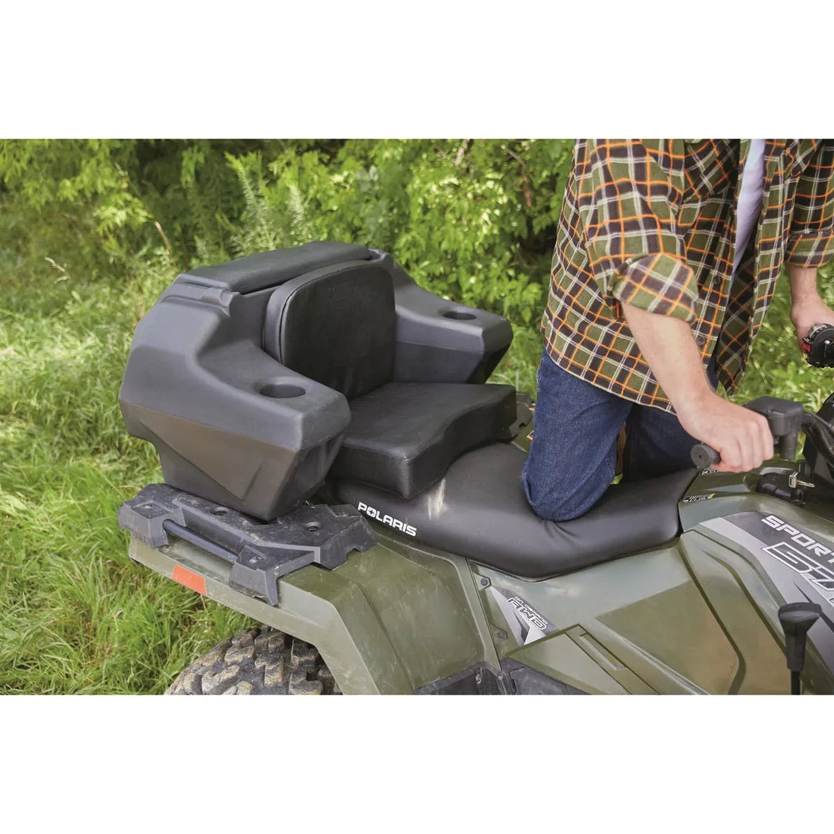 Guide Gear ATV Lounger Seat with Storage, Large Cushion, Cargo Box, Helmet Holder
