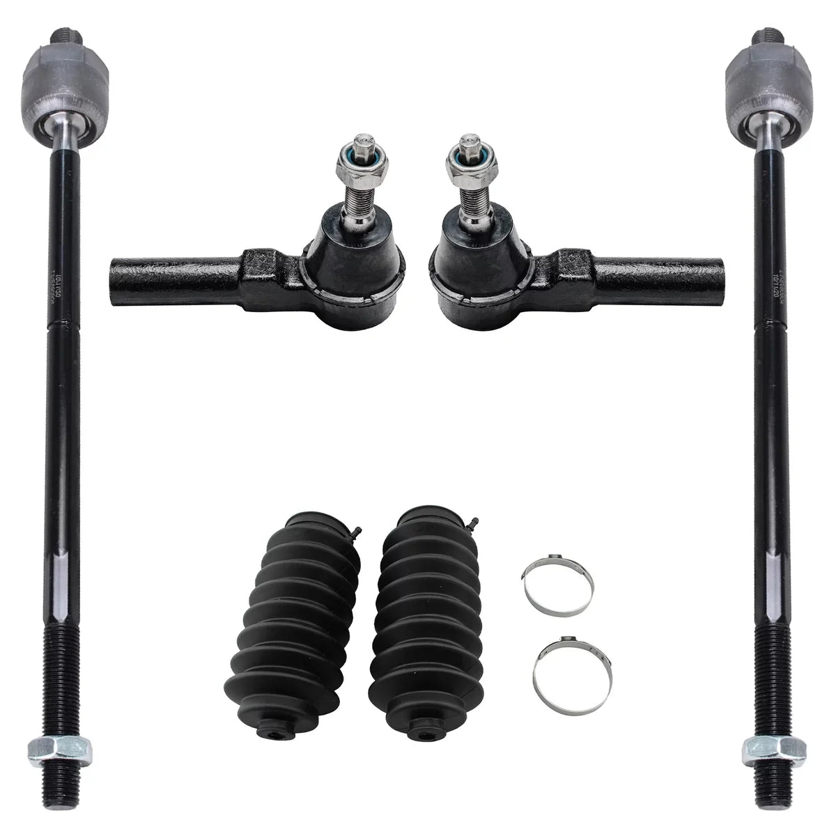 Detroit Axle - Front 12pc Suspension Kit Mustang 2005 2006 2007 2008 2009 2010, 2 Lower Control Arms 2 Sway Bars 4 Outer Inner Tie Rods 2 Wheel Bearing and Hubs 2 Boots Replacement