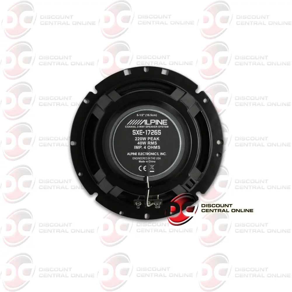 Alpine SXE-1726S 6.5" 2-way Car Audio Coaxial Speakers 220w Pair