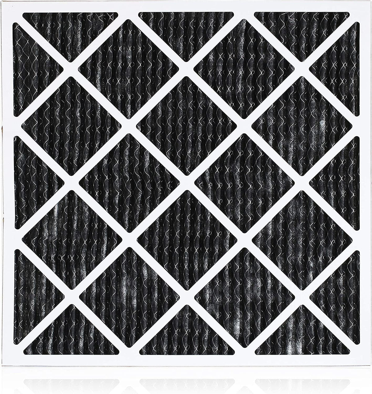 Filterbuy 20x24x1 MERV 8 Odor Eliminator Pleated HVAC AC Furnace Air Filters with Activated Carbon (3-Pack)