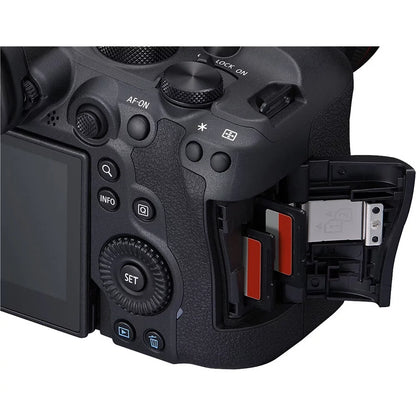 EOS R6 Mark II Mirrorless Camera (5666C002) +  RF 24-70mm Lens + 64GB Memory Card + Case + Corel Photo Software + LPE6 Battery + External Charger + Card Reader + More