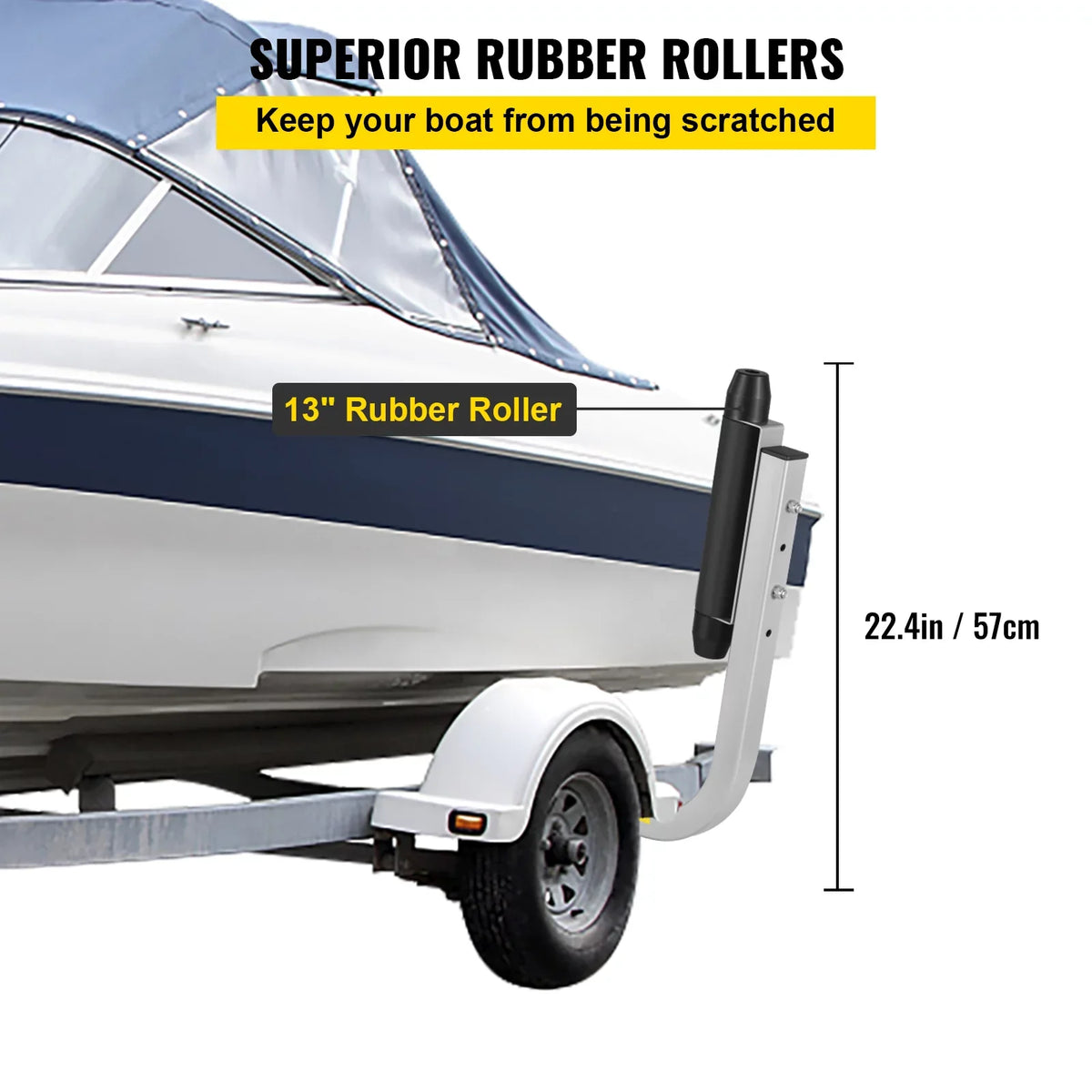 BENTISM ship Trailer Guide-on 22" Trailer Guide on for Ski craft Sailboat 2PCS