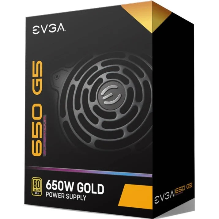 EVGA SuperNOVA 650 G5, 80 Plus Gold 650W, Fully Modular, Eco Mode with FDB Fan, 10 Year Warranty, Includes Power ON Self Tester, Compact 150mm Size, Power Supply 220-G5-0650-X1