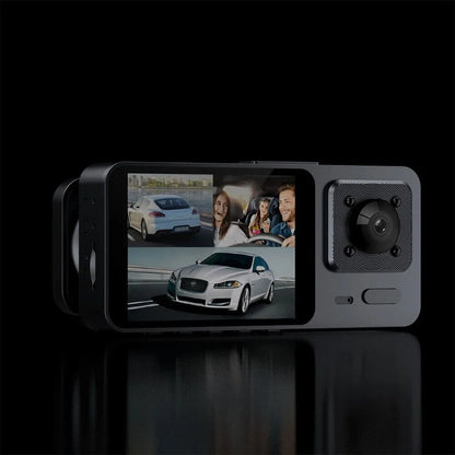 G·PEH HD Dual Lens Car Dash Cam Front/Rear/Inside Video Recorder Camera G-sensor