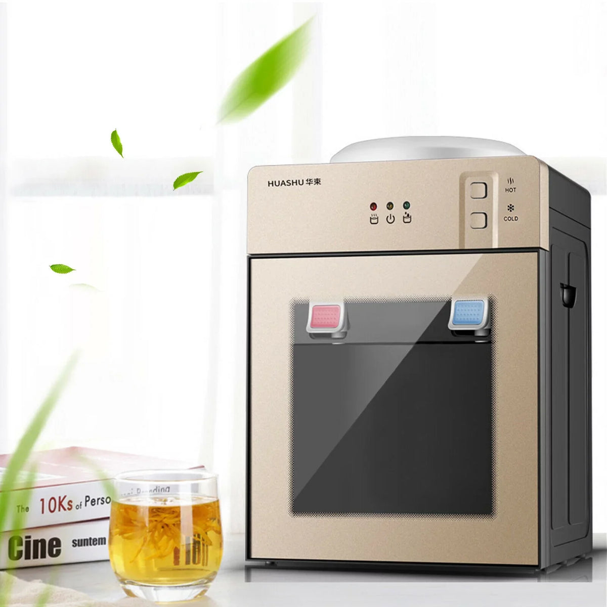 DENEST 5 Gallon Electric Hot Cold liquid Dispenser Top Loading Stainless Steel for Home Office