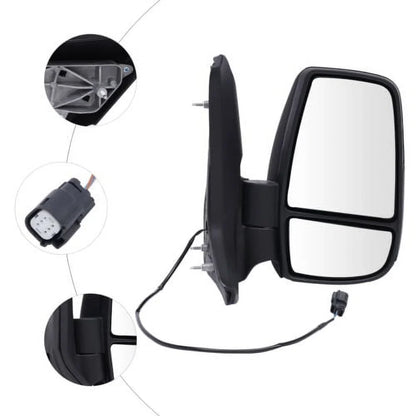 Fits  Transit 150/ 250/ 350 2015-2022 Right Side Rear View Mirror Short Arm