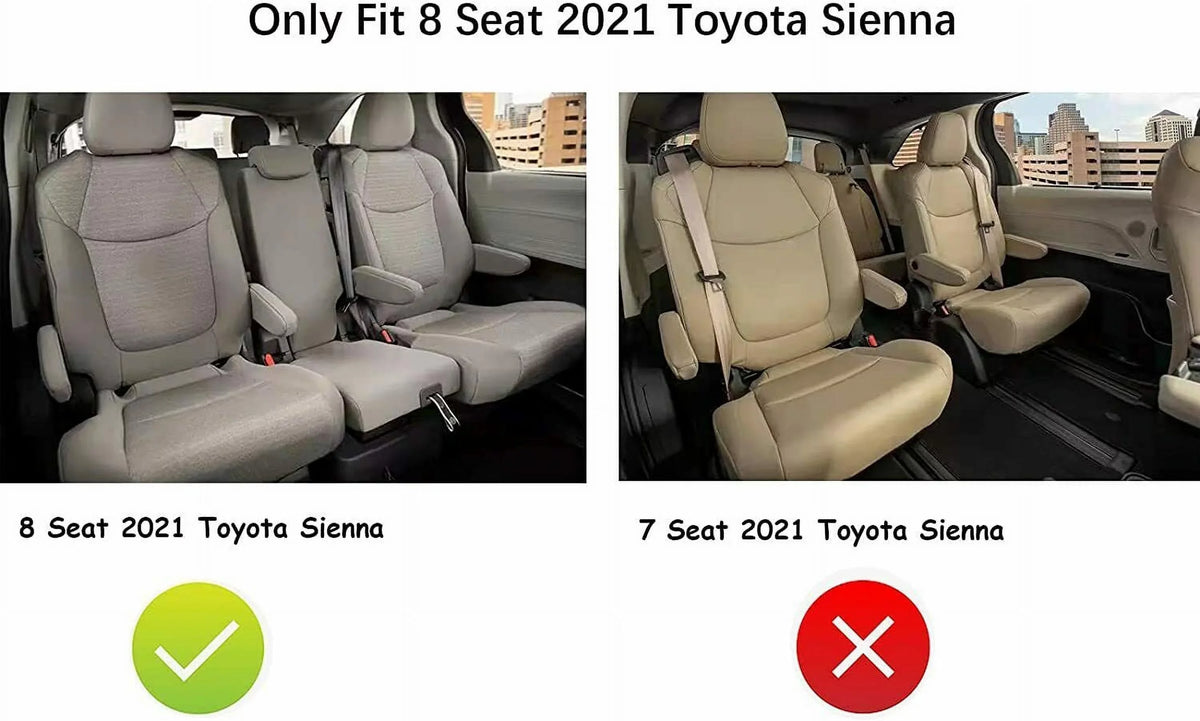 3W Cargo Liner matching for  Sienna 2021 2022 2023 8 seats TPE All atmospheric conditions Custom Fit Trunk Mat for 2021 2022 2023  Sienna ( (NOT for Spare Tire Model ), Black