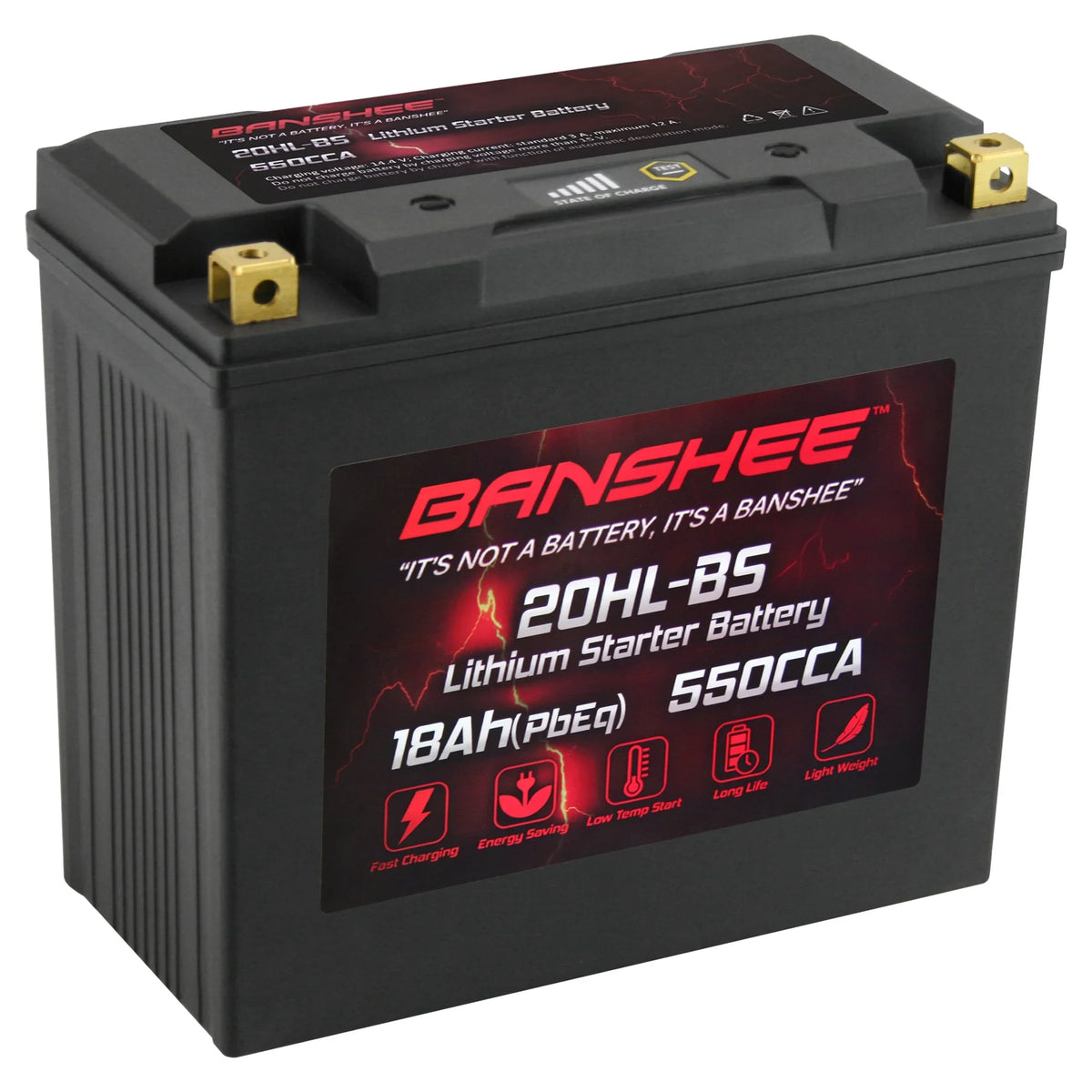 Banshee 20L-BS LiFePO4 Motorsports Battery appropriate with Yamaha FX1800 WaveRunner FX SHO 2008 to 2012