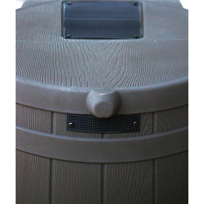 Good Ideas Rain Wizard 50 Gallon Rain Barrel aqua Collector, Oak (2 Pack)