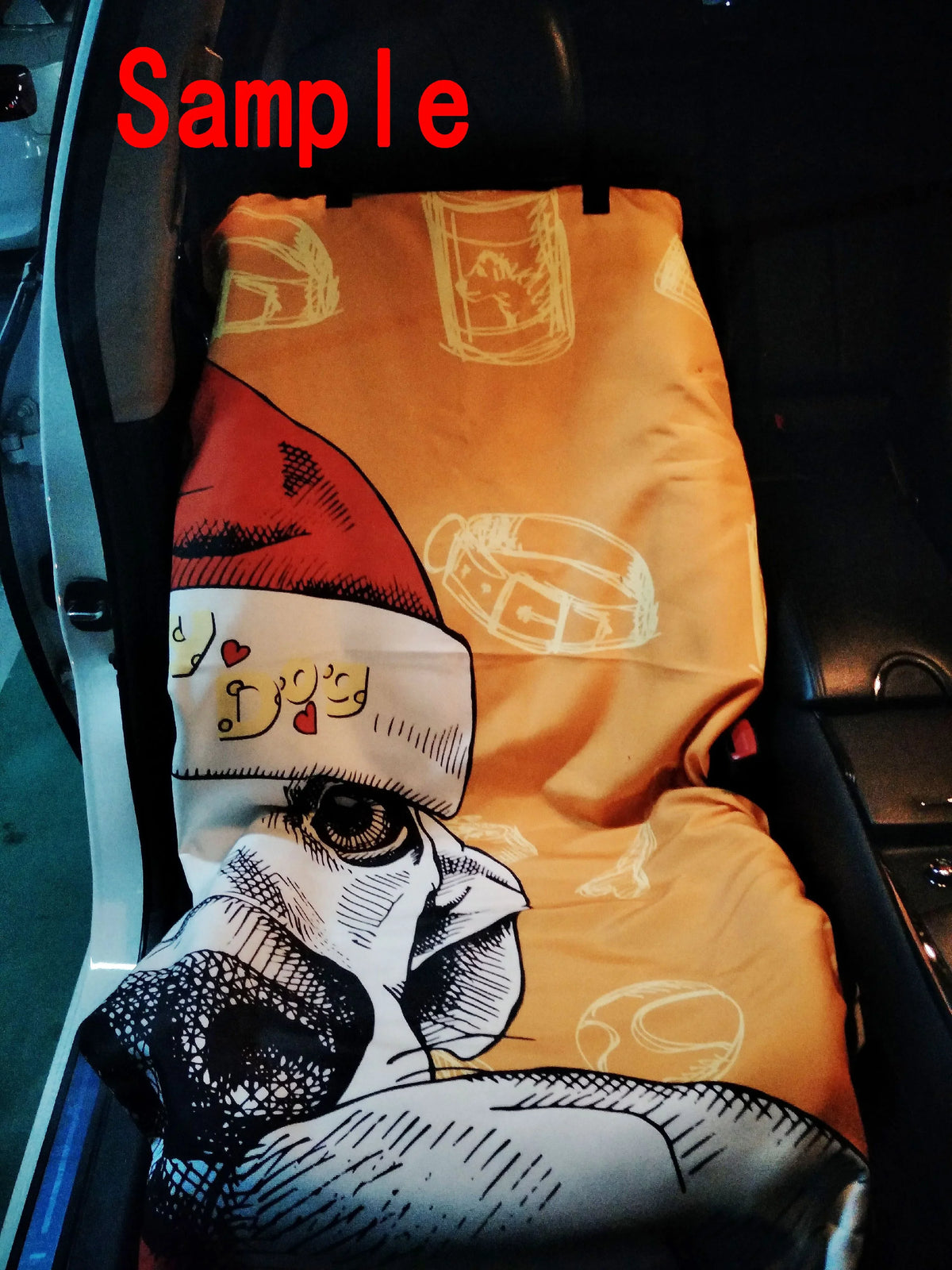 GCKG Colorful Sealife Starfish Crab Pet Car Seat protector Dog Car Seat Mat Hammock Cargo Mat Trunk Mat For Cars Trucks and SUV 54x60 inches