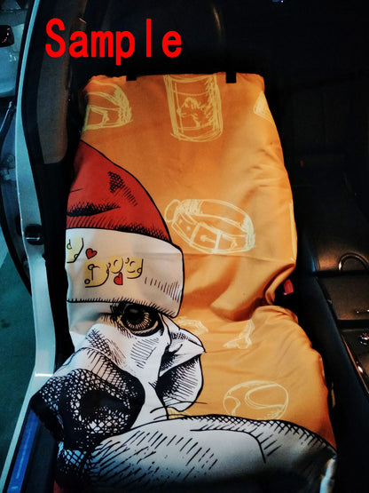 GCKG Colorful Sealife Starfish Crab Pet Car Seat protector Dog Car Seat Mat Hammock Cargo Mat Trunk Mat For Cars Trucks and SUV 54x60 inches