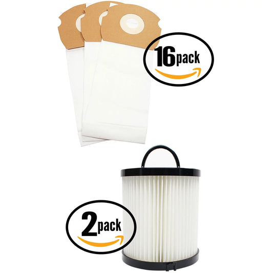 48 Replacement Eureka AirSpeed Gold AS1001AX Vacuum Bags & 2 Dust Cup Filter - appropriate Eureka AS Vacuum Bag & DCF-21 Filter
