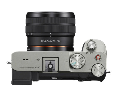 Alpha a7C Mirrorless Camera with FE 28-60mm Lens (Silver) Essentials Bundle