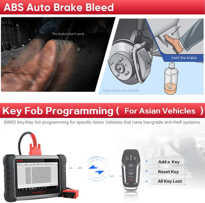 Autel Scanner MaxiDAS DS808K Auto Diagnostic Scan Tool,  ECU Coding,ABS Bleed, Oil Reset,Upgrade of DS708 MP808