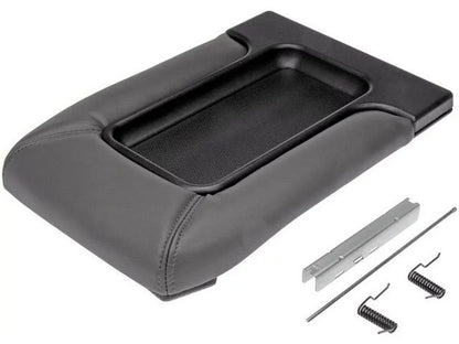 Console Lid - Dark Gray - Front Row - With Split Bench Seat - matching with 2001 - 2006 Chevy Silverado 1500 2002 2003 2004 2005