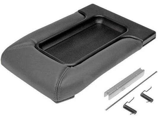 Console Lid - Dark Gray - Front Row - With Split Bench Seat - matching with 2001 - 2006 Chevy Silverado 1500 2002 2003 2004 2005