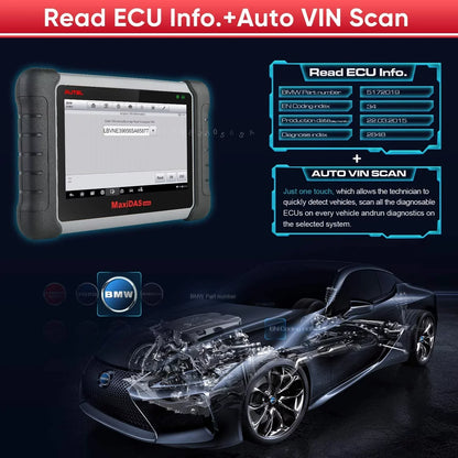 Autel Scanner MaxiDAS DS808K Auto Diagnostic Scan Tool,  ECU Coding,ABS Bleed, Oil Reset,Upgrade of DS708 MP808