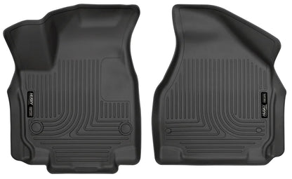 Husky by RealTruck Weatherbeater Series Front Floor Liners Black Front Row suitable with select: 2017-2021 Chrysler Pacifica Touring L, 2023 Chrysler Pacifica