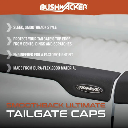 Bushwacker by RealTruck Ultimate Tailgate Cap - SmoothBack | 1-Pc, Black, Smooth Finish | 28510 | matching with 1993-2011  Ranger; 1994-2009 Mazda B2300, B3000, B4000 (Excludes Canadian Models)