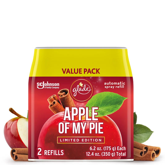 Glade Automatic Spray Refill, Air Freshener For Home And Bathroom,  Of My Pie, 6.2 Oz, 2 Count
