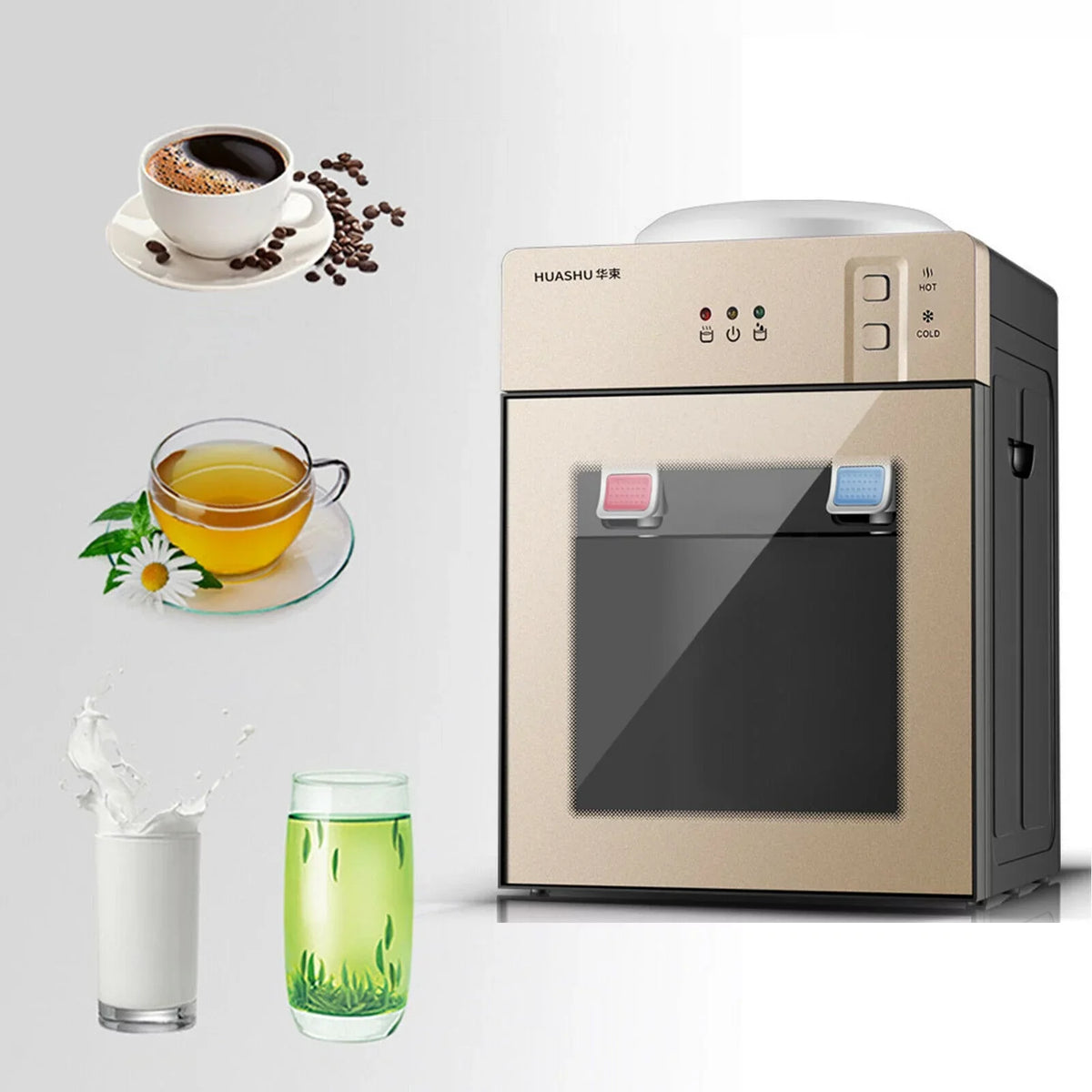 DENEST 5 Gallon Electric Hot Cold liquid Dispenser Top Loading Stainless Steel for Home Office