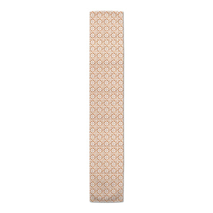 Creative Products Watercolor Tile Pattern Orange 16x72 Poly Twill Table Runner