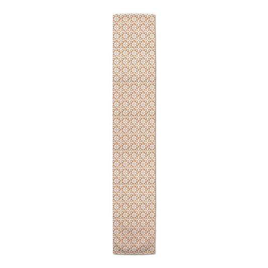 Creative Products Watercolor Tile Pattern Orange 16x72 Poly Twill Table Runner