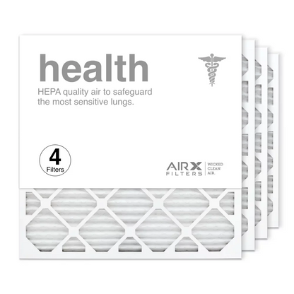 AIRx Filters 24x24x1 Air Filter MERV 13 Pleated HVAC AC Furnace Air Filter, Health 4-Pack Made in the USA