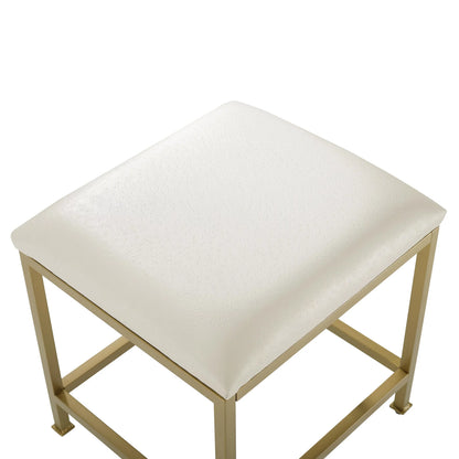Aimee Vanity Stool Soft Gold