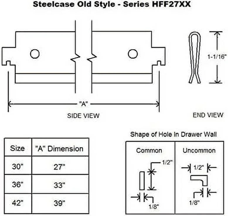 HYHBIBOOM Northland  Steelcase Old Style Lateral File  for 30" Steelcase Old Style Lateral File Cabinet (6-Pack)