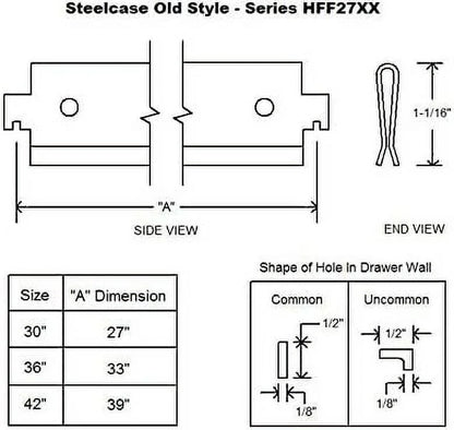 HYHBIBOOM Northland  Steelcase Old Style Lateral File  for 30" Steelcase Old Style Lateral File Cabinet (6-Pack)
