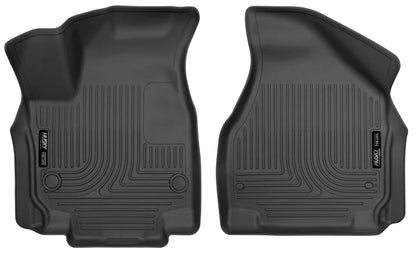 Husky by RealTruck Weatherbeater Series Front Floor Liners Black Front Row suitable with select: 2017-2021 Chrysler Pacifica Touring L, 2023 Chrysler Pacifica
