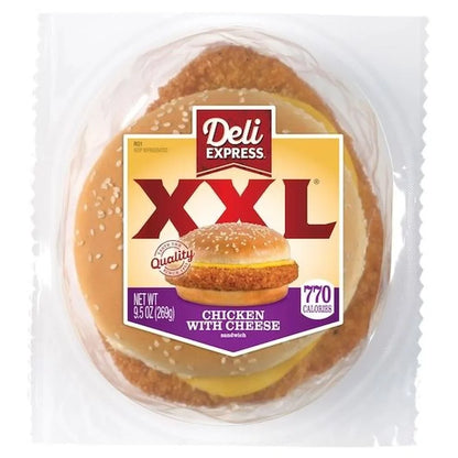 Deli Express XX Large Chicken with Cheese Sandwich -- 6 per case