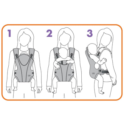 Dreambaby Oxford Adjustable 3-in-1 Position Baby Carrier