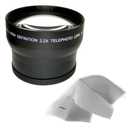 Coolpix P510 2.2x High Definition Telephoto Lens Made By Optics + Lens Adapter + Nwv Direct Micro Fiber Cleaning Cloth
