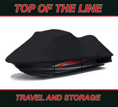 BLACK 600 DENIER JetSki protector appropriate for Kawasaki STX-15F 2003-2020 Jet Ski protector PWC Covers