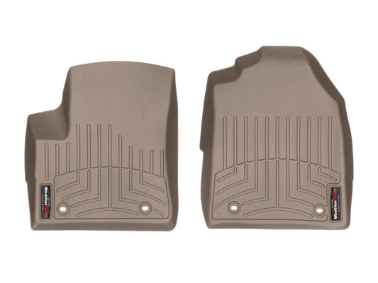 WeatherTech Custom Fit FloorLiners matching with 2009-2013  Transit Connect - 1st Row (Driver & Passenger), Tan