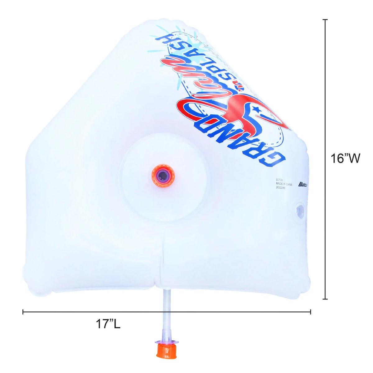 Banzai Splash & Slam Baseball - Tee & Sprinkler liquid Sports Game - Includes Plastic Bat + 2 Plastic Balls + Home Plate & Bases, , Backyard Batting Practice, Kids Ages 3