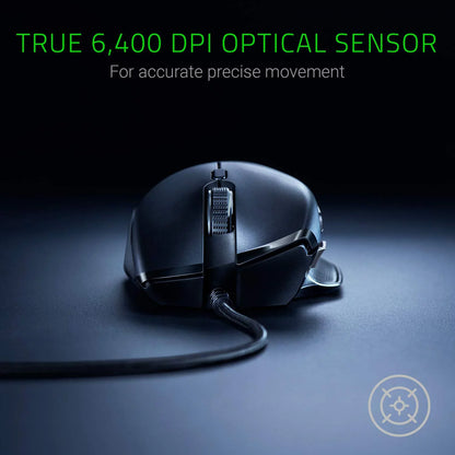 Basilisk Essential Gaming Mouse - [6400 DPI Optical Sensor][Chroma RGB Lighting][7 Programmable Buttons][Mechanical Switches]