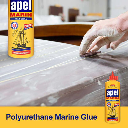 Bottle Marine Glue For Boats and RVs Natural PU Adhesive for Above and Below the Waterline (1 Pack). Waterproof Polyurethane Glue 16 oz