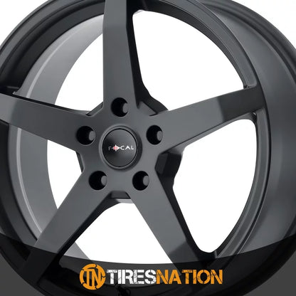 Focal 455U F-55 17x8 5x120 +35mm Black/Machined Wheel Rim 17" Inch