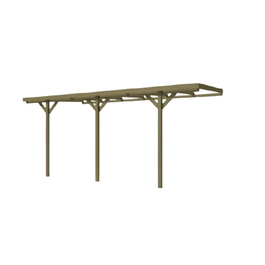 Pergola en bois pour aménagement extérieur - 200 x 80 x 230